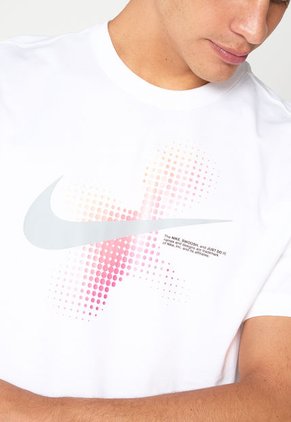 Camiseta Blanco-Gris-Coral Nike Sportswear