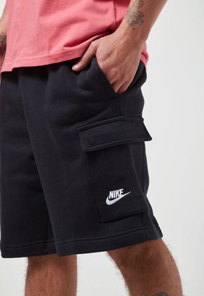 Pantaloneta Negro-Blanco Nike