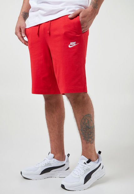 Pantaloneta Rojo-Blanco Nike Sportswear