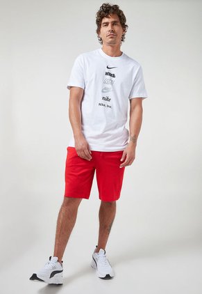 Pantaloneta Rojo-Blanco Nike Sportswear