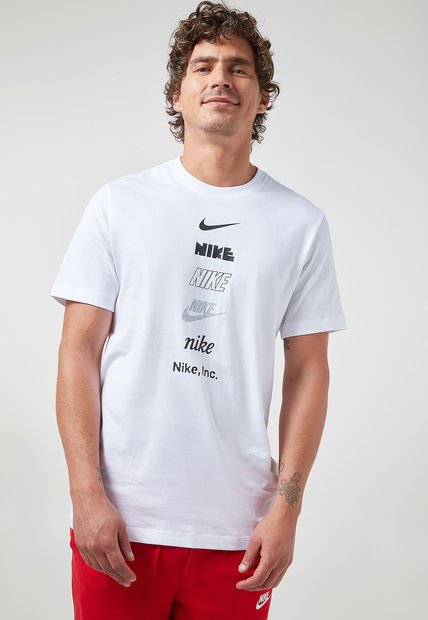 Camiseta Blanco-Negro-Gris Nike Sportswear