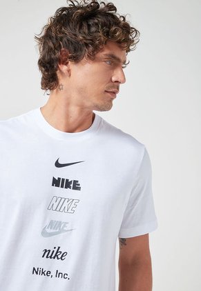 Camiseta Blanco-Negro-Gris Nike Sportswear