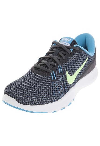 Training Azul-Negro-Verde Neón Nike W NIKE FLEX TRAINER 7