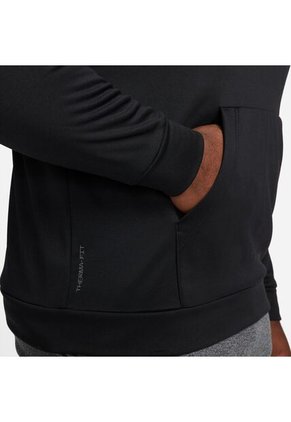Buzo Hombre Nike Thermafit Hoodie Pullover Negro