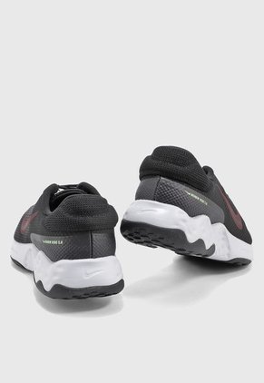 Tenis Running Negro-Vinotinto-Verde Neón Nike Renew Ride 3