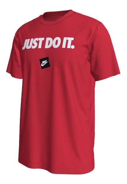 Camiseta Hombre Nike Tee Just Do It 12Mo - Rojo
