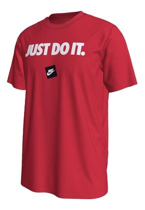 Camiseta Hombre Nike Tee Just Do It 12Mo - Rojo