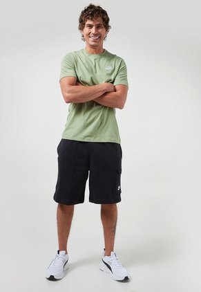 Camiseta Verde Oliva-Blanco Nike