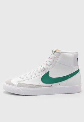 Tenis Lifestyle Blanco-Verde-Gris Nike Blazer Mid '77 Vintage