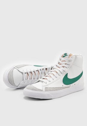 Tenis Lifestyle Blanco-Verde-Gris Nike Blazer Mid '77 Vintage