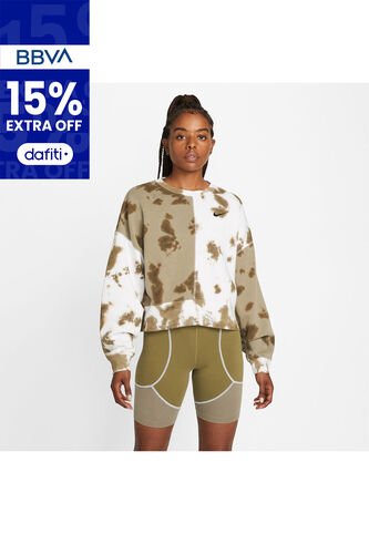 Buzo Mujer Nike Fleece Tie Dye Crew Nike