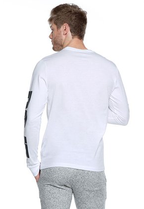 Camiseta Manga Larga Blanca Nike Hbr Swoosh