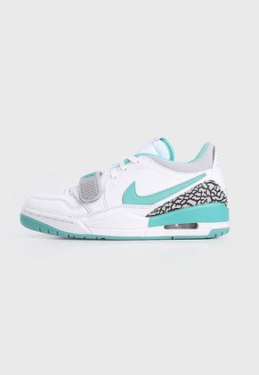 Tenis Lifestyle Blanco-Verde Menta-Gris Nike Air Jordan Legacy 312 Low