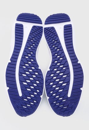 Tenis Running Azul Grisaceo-Naranja Neon-Blanco Nike Downshifter12