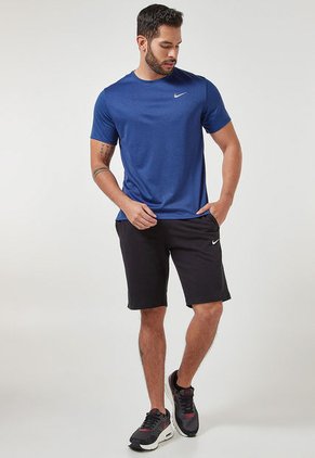 Bermuda Negro-Blanco Nike Sportswear Swoosh