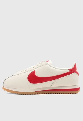 Tenis Lifestyle Beige-Rojo NIKE Cortez