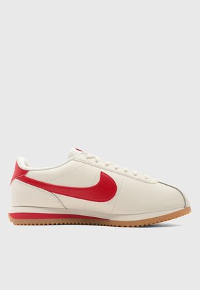 Tenis Lifestyle Beige-Rojo NIKE Cortez