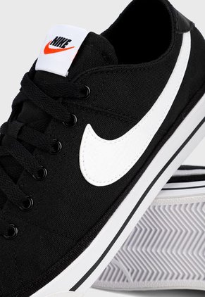 Tenis Lifestyle Negro-Blanco Nike Court Legacy Canvas
