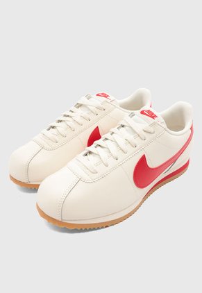 Tenis Lifestyle Beige-Rojo NIKE Cortez