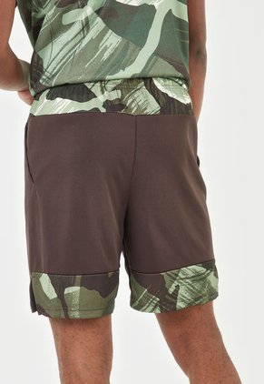 Pantaloneta Café-Verde Nike Dri-Fit Knit