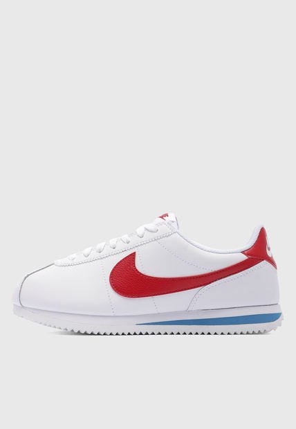 Tenis Lifestyle Blanco-Rojo-Azul NIKE Cortez Leather