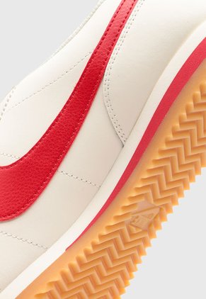 Tenis Lifestyle Beige-Rojo NIKE Cortez