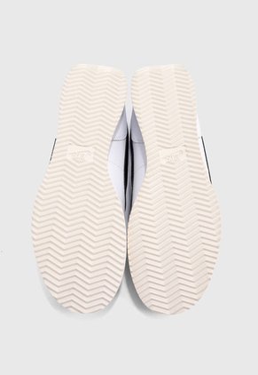 Tenis Lifestyle Blanco-Negro-Azul Nike Cortez