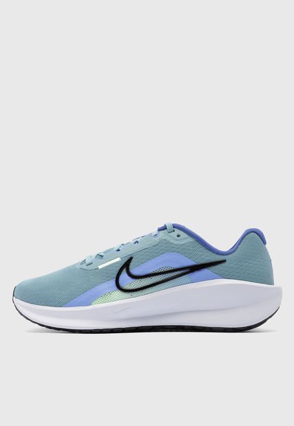 Tenis Running Verde Turquesa-Blanco-Azul NIKE Downshifter 13