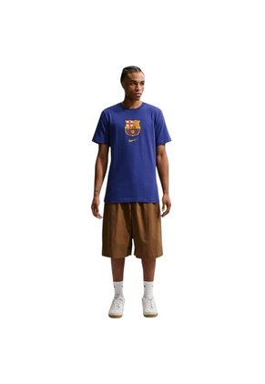 Camiseta Nike Fcb Crest Tee Hombre-Azul
