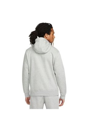 Hoodie Nike Club Ft Hoody-Swshblk Hombre-Gris