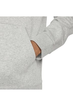 Hoodie Nike Club Ft Hoody-Swshblk Hombre-Gris