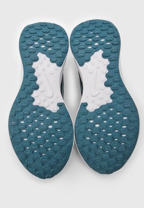 Tenis Running Negro-Blanco-Turquesa Nike Revolution 7