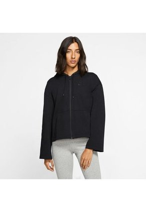 Buzo Mujer Nike Hoodie Fz Jrsy Negro