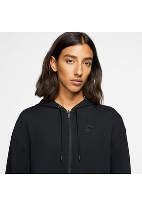 Buzo Mujer Nike Hoodie Fz Jrsy Negro