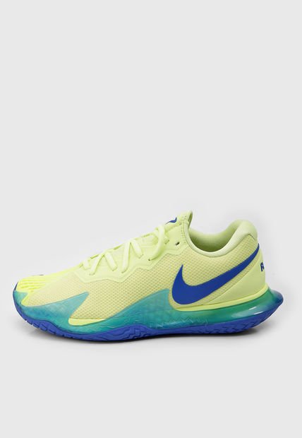 Tenis para Tennis Amarillo Neón-Azul Nike Court Zoom Vapor Cage 4 Rafa