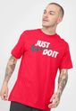 Camiseta Rojo-Beige-Negro Nike Just Do It Swoosh Tee de Nike