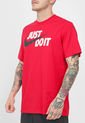 Camiseta Rojo-Beige-Negro Nike Just Do It Swoosh Tee de Nike