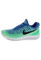 Running Verde-Azul Nike W NIKE LUNAREPIC LOW FLYKNIT 2 de Nike