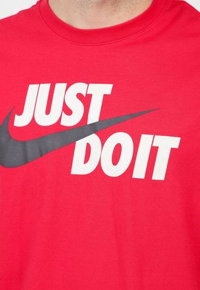 Camiseta Rojo-Beige-Negro Nike Just Do It Swoosh Tee