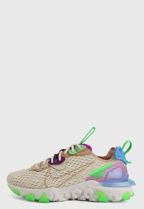 Tenis Lifestyle Beige-Multicolor Nike React Vision