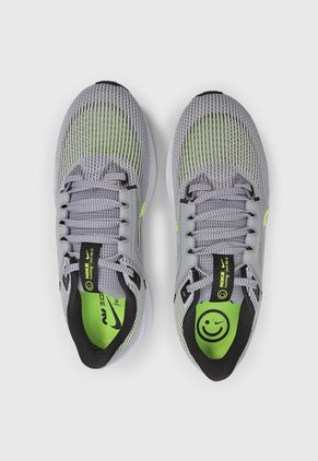 Tenis Running Gris-Blanco-Amarillo Neón Nike Air Zoom Pegasus 40