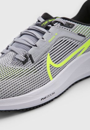 Tenis Running Gris-Blanco-Amarillo Neón Nike Air Zoom Pegasus 40
