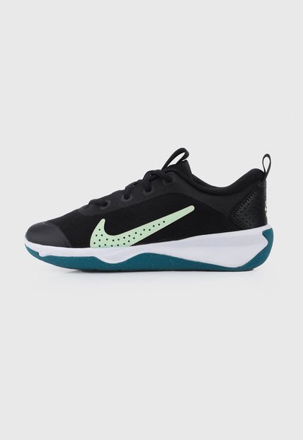 Tenis Lifestyle Negro-Blanco-Verde Nike Omni Multicourt