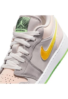 Tenis Unisex Niño Air Jordan 1 Low Sneaker School Gris