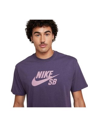Camiseta Nike Action Sports Tee Logo Hbr-Morado