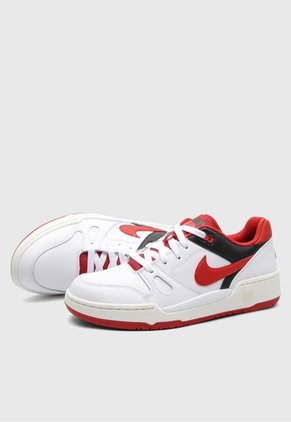 Tenis Lifestyle Blanco-Rojo-Negro Nike Full Force Low