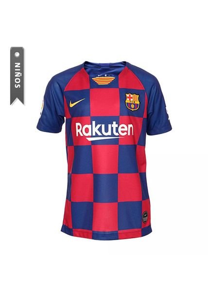 Camiseta Nike Fc Barcelona Home 19/20 Niños-Azul