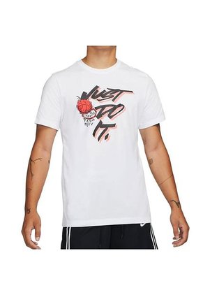 Camiseta De Básquetbol Nike Dri-fit Just Do It-Blanco