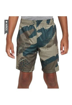Pantaloneta Nike Dri Fit Club Camo Niños-Verde Camuflado