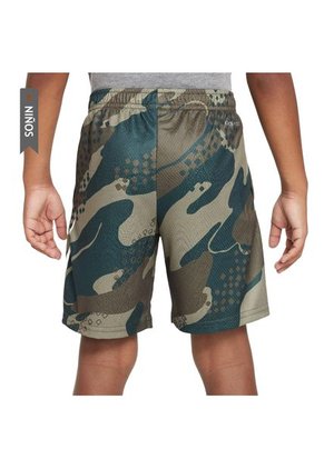 Pantaloneta Nike Dri Fit Club Camo Niños-Verde Camuflado